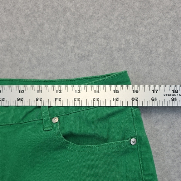 Crown & Ivy Green Skinny Jeans Women’s Size 8 Stretch - Picture 5 of 9